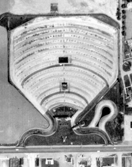 Ecorse Drive-In Theatre - Ecorse Aerial 5-24-61